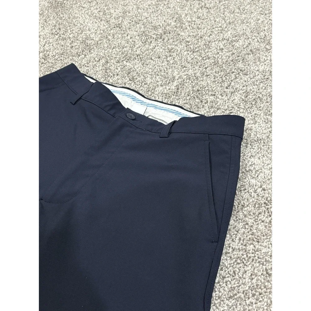 FootJoy Mens Navy Blue Performance Golf Pants Flat Front Stretch 30x30
